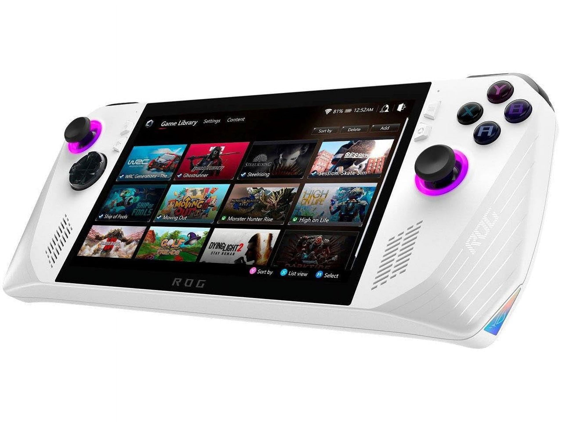 ROG Ally Gaming Console (AMD Ryzen Z1 Extreme 8-Core, 16GB LPDDR5X 6400Mhz RAM, 512GB SSD, AMD Radeon, 7In 120 Hz Touch Full HD (1920X1080), Fingerprint, Wifi, Win 11 Home)